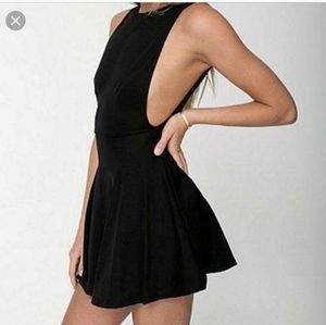Open-back/side boob skater dress